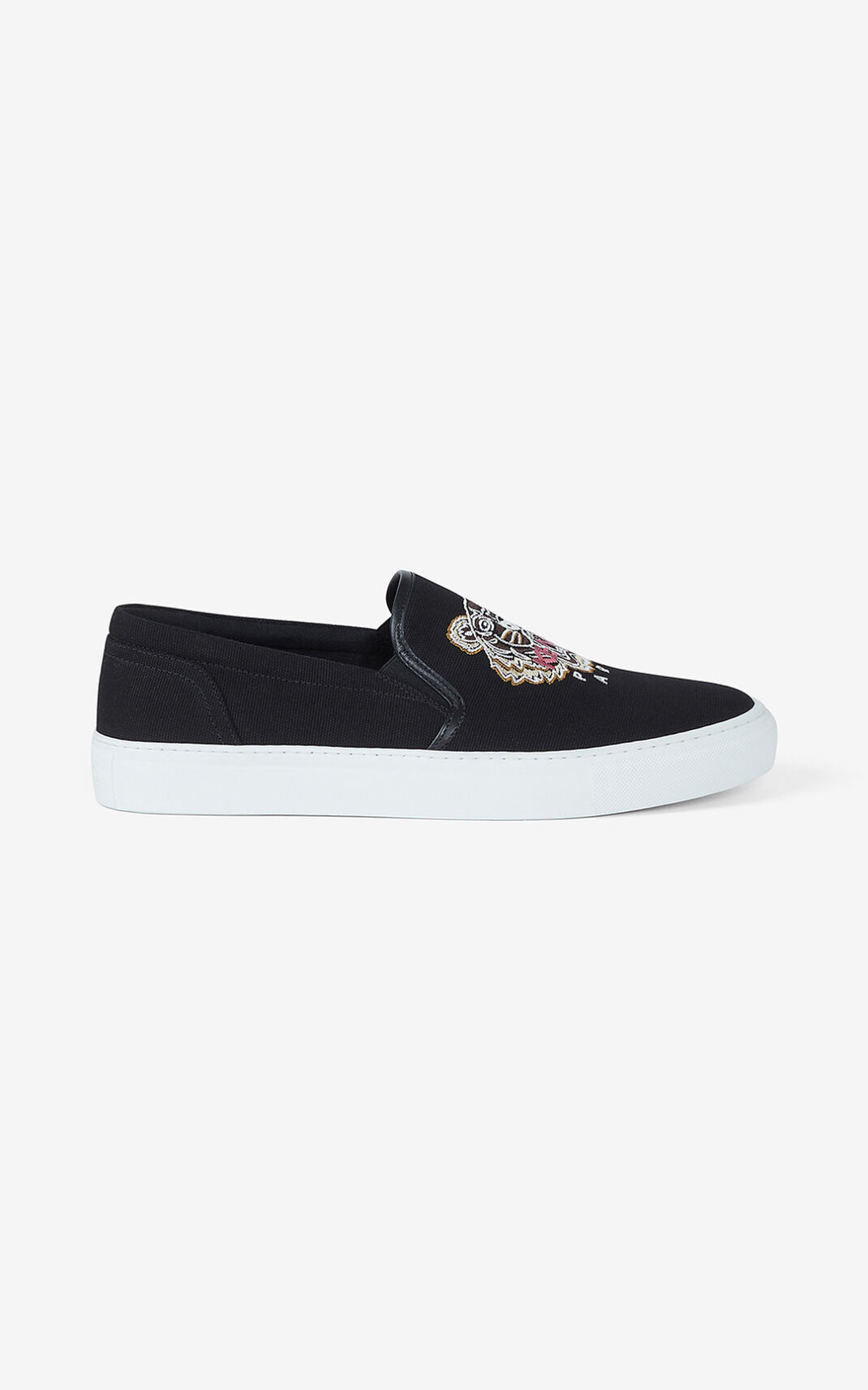 Baskets Kenzo K Skate Tiger lace free Homme Noir | ZCQS-13204